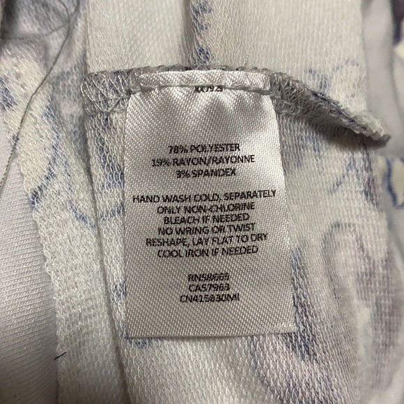 Caslon Light Blue Floral Cozy Print Sweatshirt - Picture 12 of 12